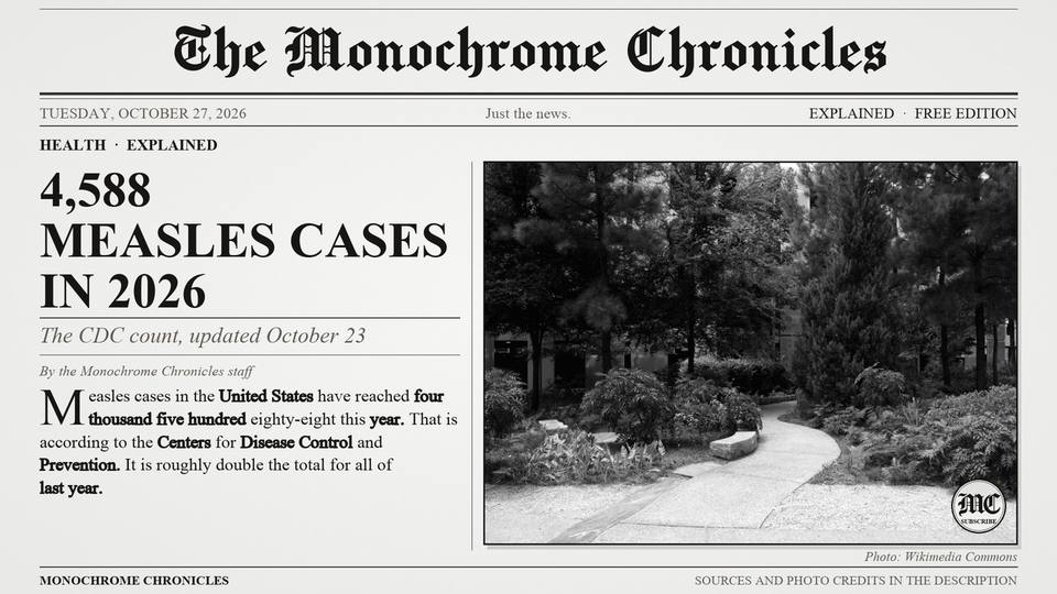 Title card of the video edition: Measles Cases Have Doubled From Last Year. Is the Spread Slowing?