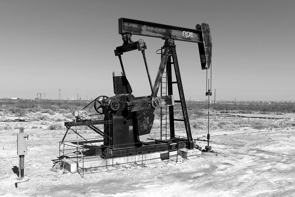 Oil pumpjack in the Permian Basin