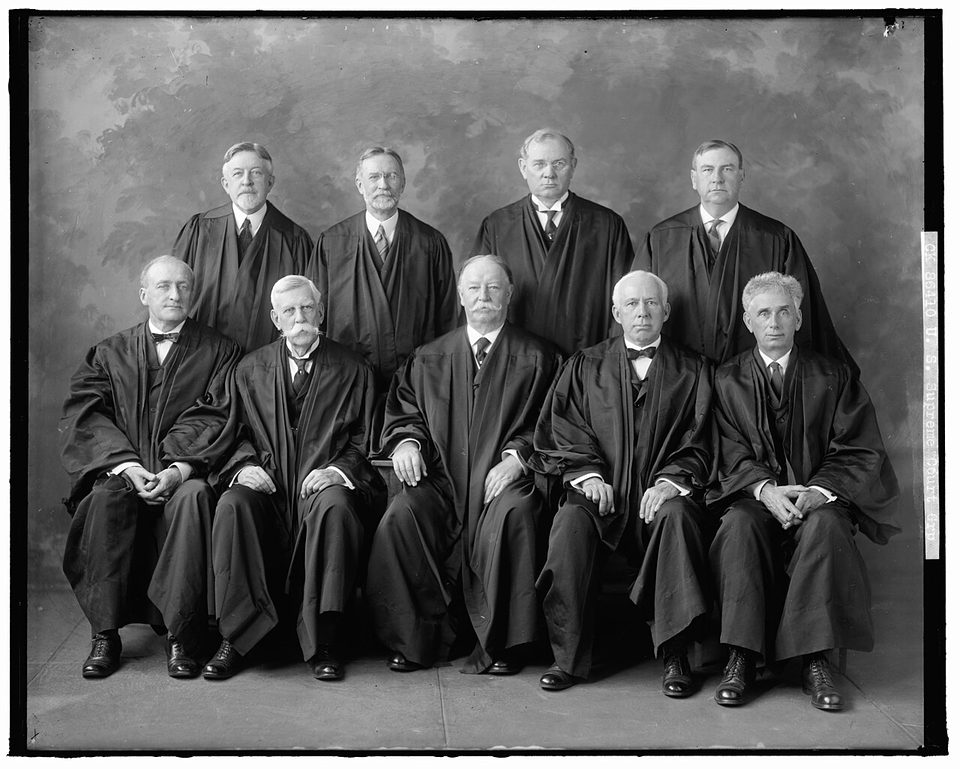 File photo: the Supreme Court of the Taft era, 1925.