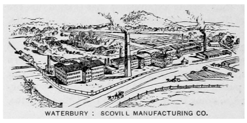File photo: the Scovill Manufacturing Company works in Waterbury, from an 1891 view.