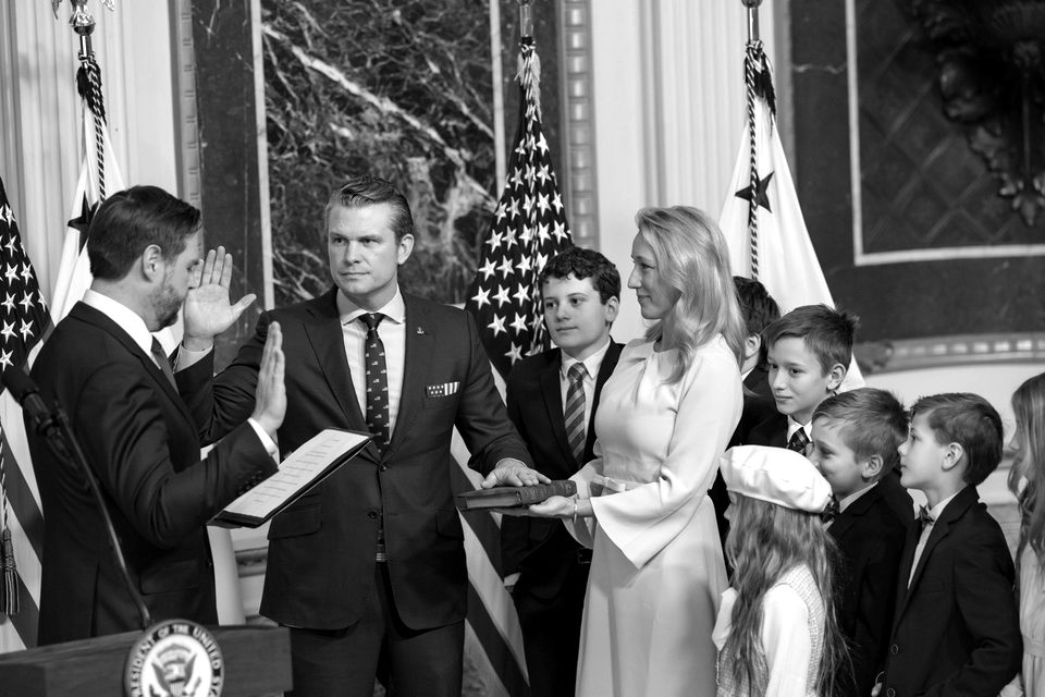 Pete Hegseth Swearing-In