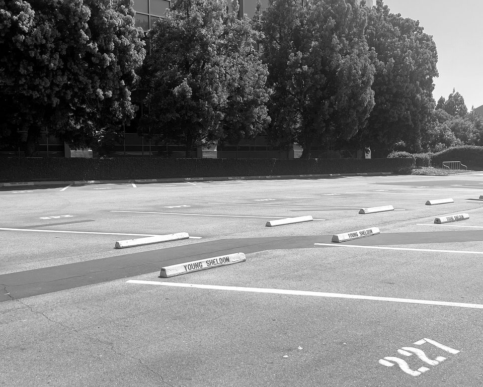 Warner Bros. Studios (Burbank) Parking Young Sheldon (July 2023)