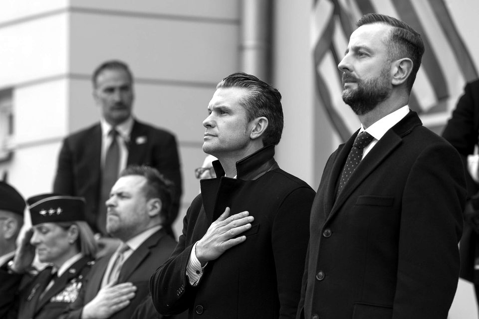 Secretary Pete Hegseth with Minister Władysław Kosiniak-Kamysz, February 2025