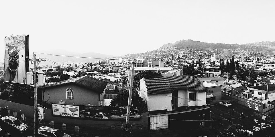 Sunset in Tegucigalpa, Honduras at Cafemania