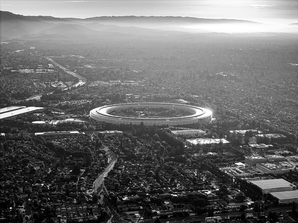 Apple Park aerial view, June 2024
