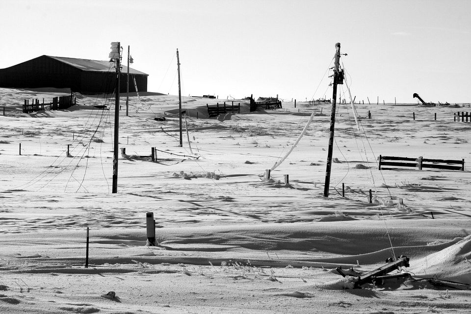 Cheyenne River Power Lines