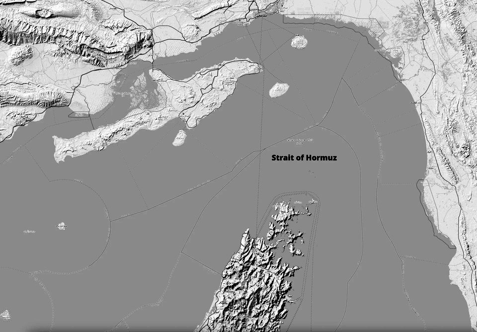 Strait of Hormuz OSM