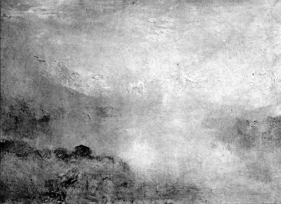 (Barcelona) Lake Lucerne ; the Bay of Uri from above Brunnen - William Turner - Tate Britain