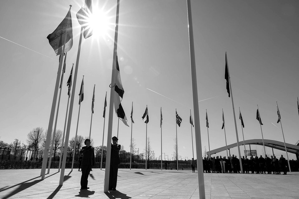 Finnish Flag-Raising Ceremony at NATO Headquarters