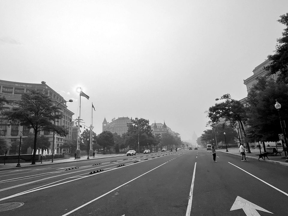 Wildfire smoke in Washington DC