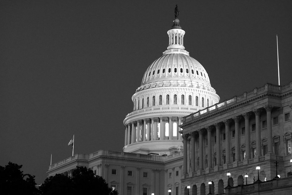 The dome of the United States Capitol building